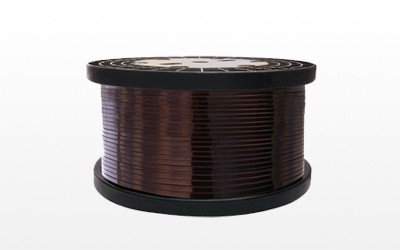 Enameled aluminum round wire